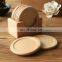 Custom Coffee Blank Pallet Cup Mat Wooden Coaster Plain Wood Walnut Beech Coaster