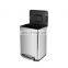 Indoor places rectangular garbage bin stainless steel garbage can 6L/12L home using trash compactor