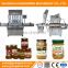 Automatic peanutbutter filler machine filling sauce jars auto paste jam glass jar packing machines cheap price for sale