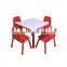 New design cartoon style plastic desk, mini kids plastic table and chair set