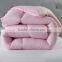 Hotel cheapest polycotton microfiber quilt set white , pink , colorful home , hotel quilt cover set comforter set