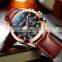CHENXI 903 Luxury Fashion Quartz Wristwatches Men Sport Chronograph Leather Strap Business Waterproof Quartz Wristwatch