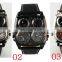 Oulm 1140 Men Top Brand Fashion Luxury Watches Double Time Zone Outdoor Compass Wristwatch Thermometer Quartz Watch