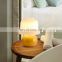 Nordic Art Glass Desk Lamp E27 Led Night Lights Decor Mushroom Table Lamps For Reading Home Bedroom