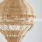 New Design Hot Air Balloon Rattan Easy Fit Pendant Ceiling Lights Kid's Room Lampshade decor high quality