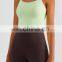 Built In Bra Fixed Pads Blank Custom Sports Yoga Crop Top Women Sports Gym Wear Bra Vest Top Workout Exercise Running Clothing