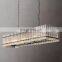Custom Dining Room Living Room Kitchen Foyer Bedroom Hallway Luxury Openwork San Marco Rectangular Chandelier