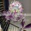 Large Project Customization Hotel Lobby Villa Staircase Luxury Purple Twisted Glass Chandelier