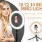 profissional led ring light with tripod stand live tok portable selfie ring light for phone camera led ring light