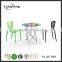Modern plastic tables and chairs on sale