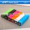 Customized popular new design Portable cell phone rechargeable slim power bank PB013
