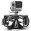 New shoot gopro Diving Mask swimming goggle camera masks for go pro /GitUp Git2 action cam