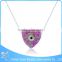 Factory wholesale peace logo chinese opal pendant 925 sterling silver necklace