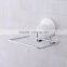 Bathroom sets Chrome finished soap dish holder with suction cup