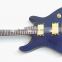MUSOO BRAND Electric Guitar with Flame Maple Top deep blue color guitar(MP1005)