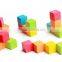 Colorful Wooden 2.5cm Cube Wooden Puzzle Building Blocks
