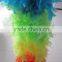 Rainbow Sectioned Turkey Feather Boa
