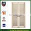 economic white color simple new design wooden flat exterior louvered door on sale