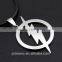 THE FLASH DC SUPER HERO Flash Lightning Logo Stainless Steel Chain necklaces pendants