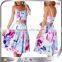 Women Summer Adult Playsuit Sexy Short Mini Dress Flower Spaghetti Strap Short Skirt Two Piece Casual Dresses