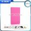 hot selling ultra thin credit card phone charger 4000mah with inbuilt iphone5 cable