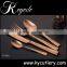 black flatware set,cutlery gold plated 24 pcs,black cutlery