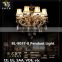 Design gold glass pendant light, modern crystal chandelier lamp with factory