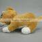 lovely mini brown soft cat type plush keychain