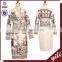 2015 dongguan latest floral long sleeve abstract church suits designs for women                        
                                                Quality Choice