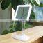 Square mirror with led lighting stand desktop mirror