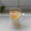 heat resistant double wall glass tea cup with handle
