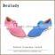 Latest fashion laser holes heel 1cm cricket lace up flat casual shoes for women