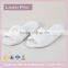 White OpenToe Waffle Weave Hotel Spa Slippers