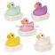 Hot 2 inch Duck Bath Light Vinyl Toys/OEM Made Shining Animals PVC Vinyl Toys/Custom Light Vinyl Toys China Factory