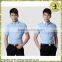 Purple Non-Iron Stripe Contrast-collar Short Sleeves Shirts For Men
