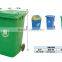 Outdoor HDPE 100liter rubbish bin with wheels
