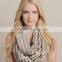 2 Colors Available Now for Clear Out! 35" x 35" Triangle Infinity Scarf for Girls 100% Polyester Infinity scarf
