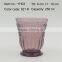 press Wine goblet,Hiball,DOF, sundae cup color glass in purple with sakura design embossed