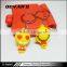 Promotional gifts new material face changing keychain with cute design