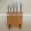 Clear Acylic Combinded Bamboo Knife Block