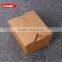 take out square brown kraft paper fast food box
