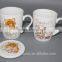 9oz porcelain coffee mug with lid