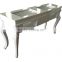 LNE-088 double nail table manicure desk for 2 people salon table with nail polish stand