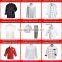 100% cotton chef uniform, cotton maid uniform