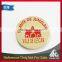 China Supplier Blank Market Coin Custom Gold Plated Metal Euro Token