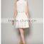 Fashionable Tailored Neck Design Ice-cream Sleeveless Fashion Women Casual Dress