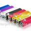 OEM Gift Factory Outlet Portable Charger Mini Square Aluminium Metal Rosh Power Bank 2600mah 2200mah 2000mah
