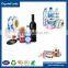 Customized adhesive PET shampoo mineral water plastic bottle printing transparent label stickers materials packaging