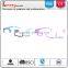 Wholesale crystal eyewear frame bright color pattern plastic reading glasses