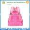 Bright canvas material china cute girls school backpack